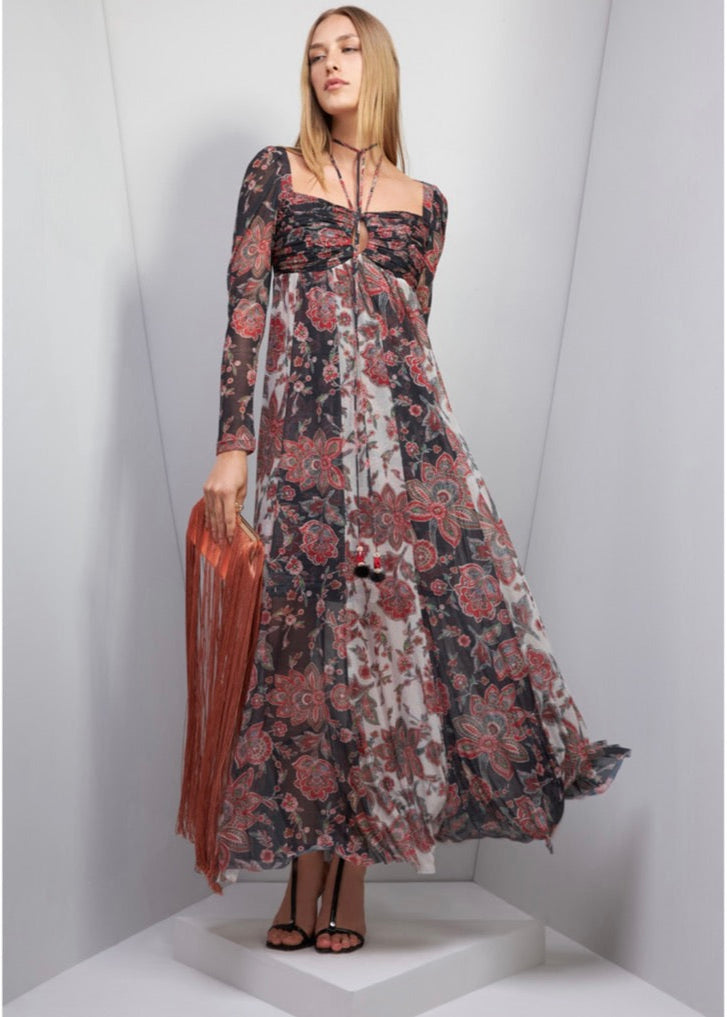 Vestido largo bacterias m/l
