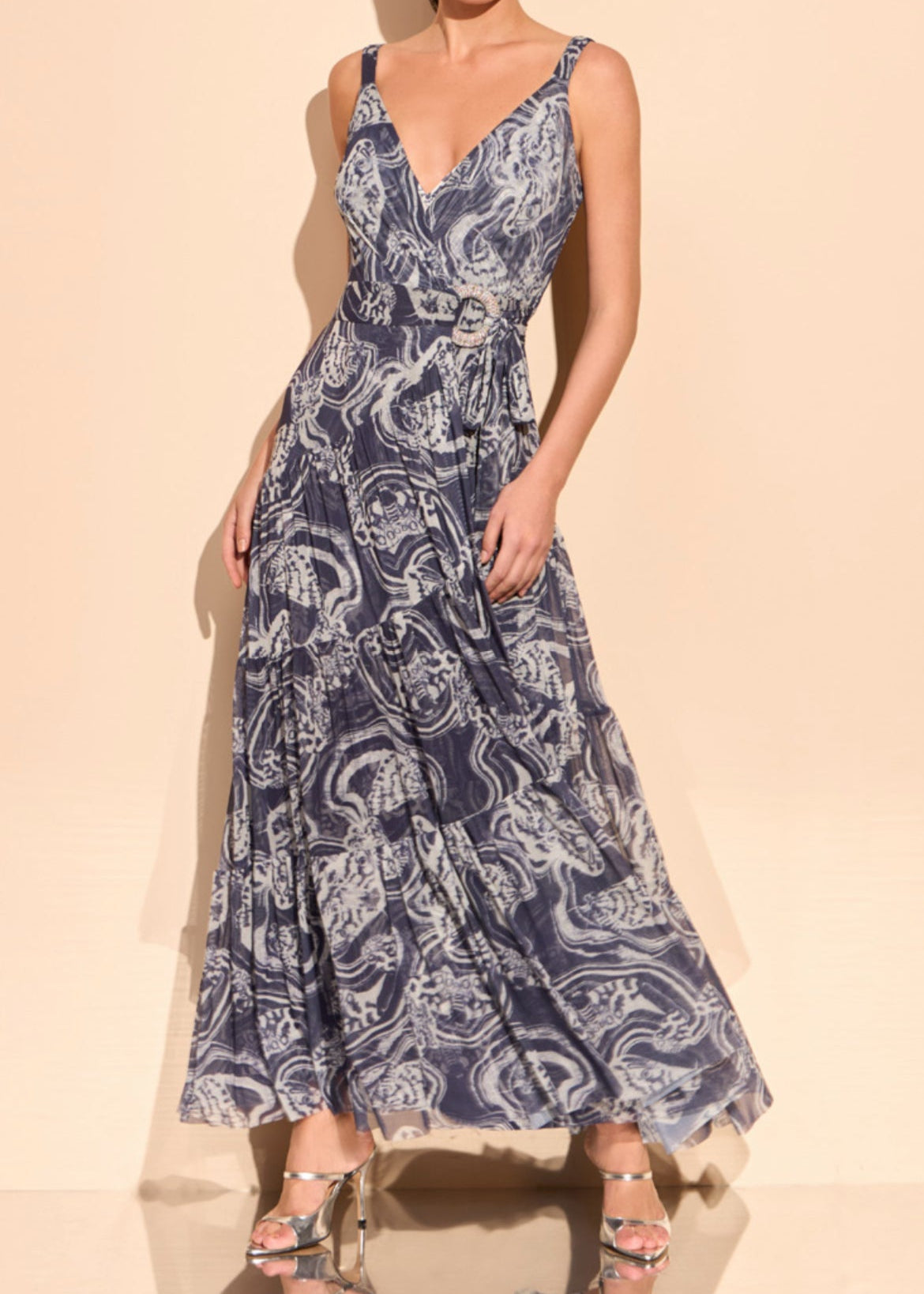 Vestido largo borboletas tiritas