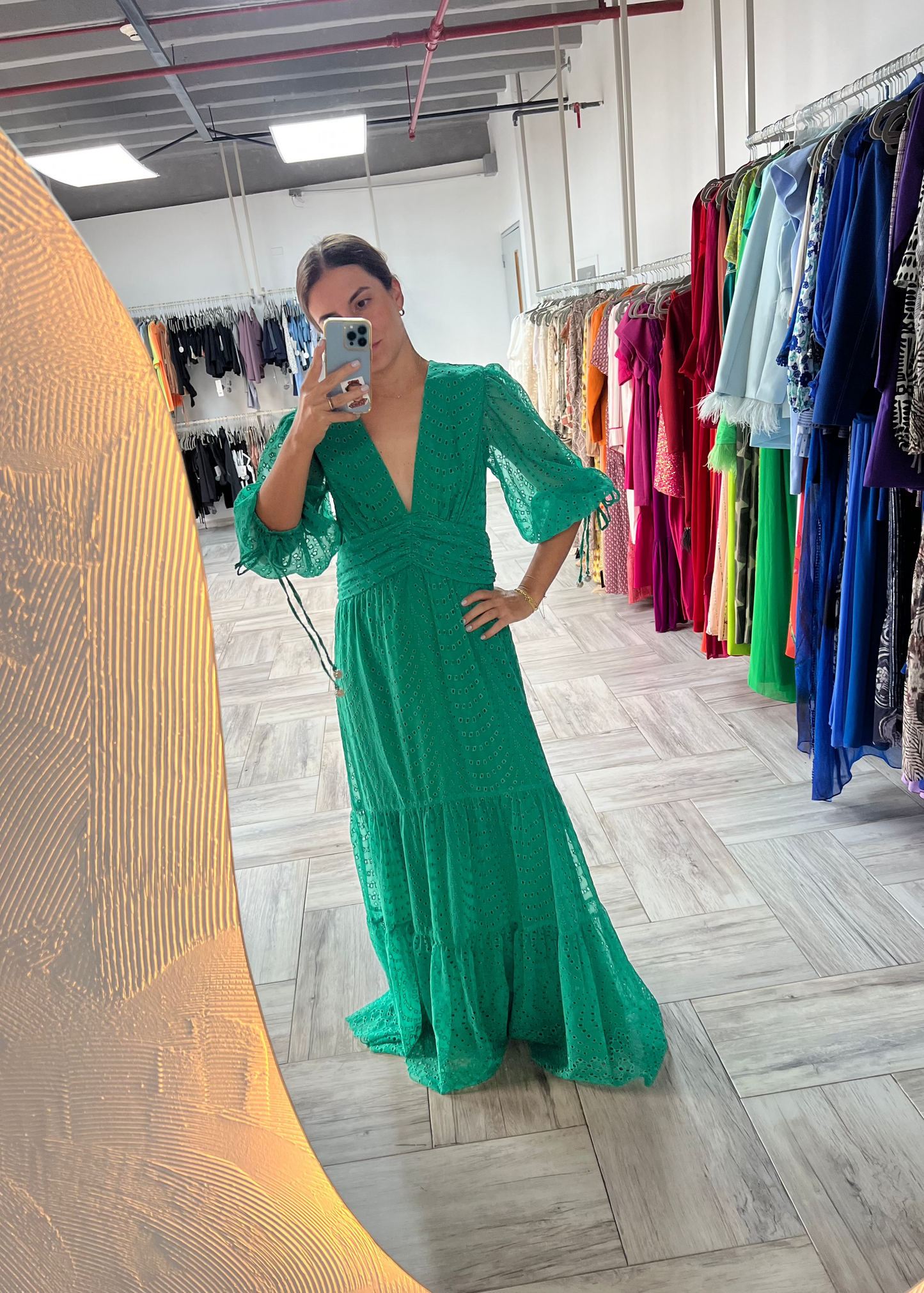 Vestido encaje largo