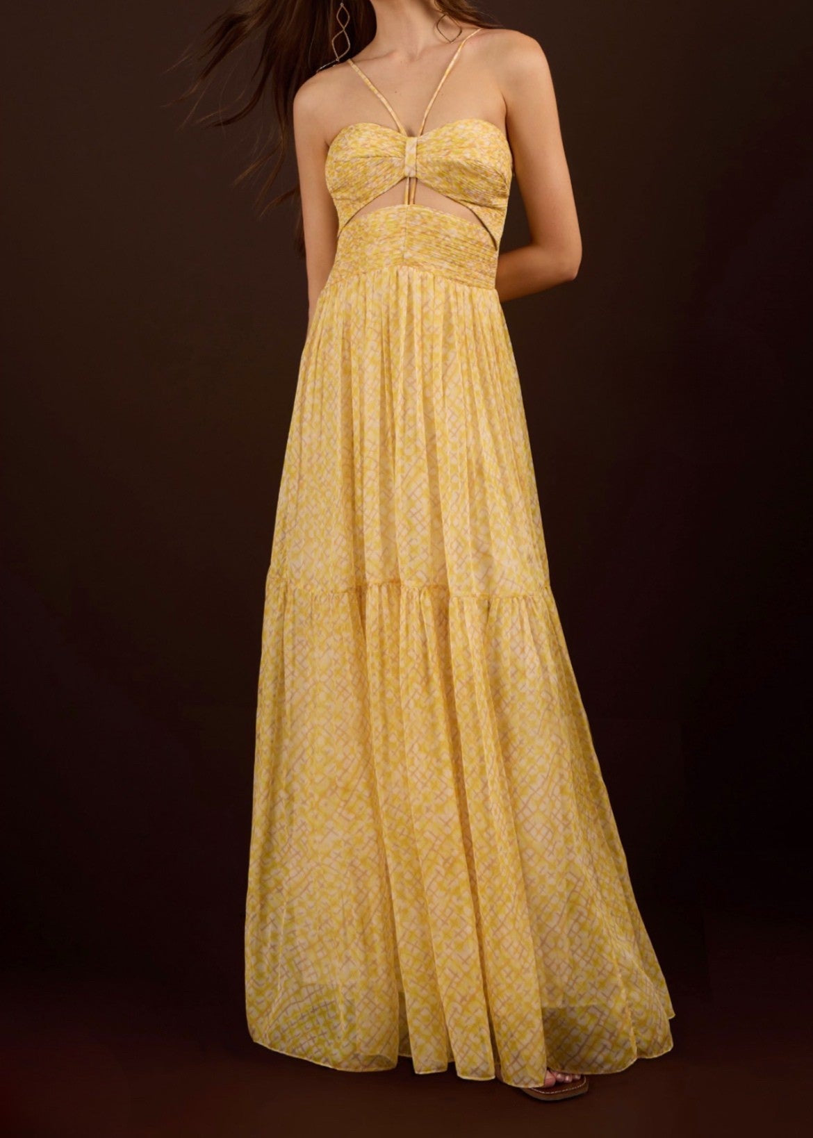 Vestido largo print sicilia