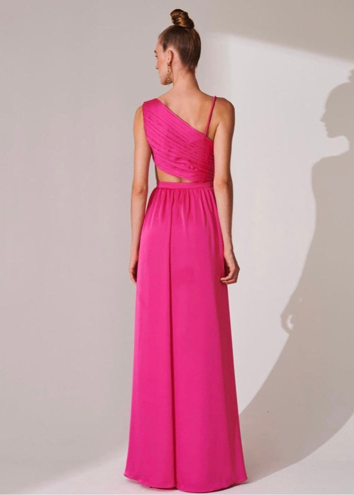 Vestido largo cutout