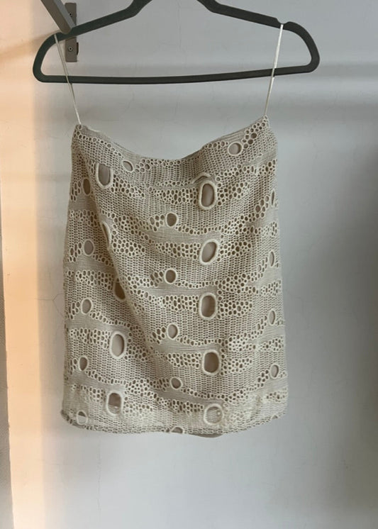 Mini falda encaje círculos