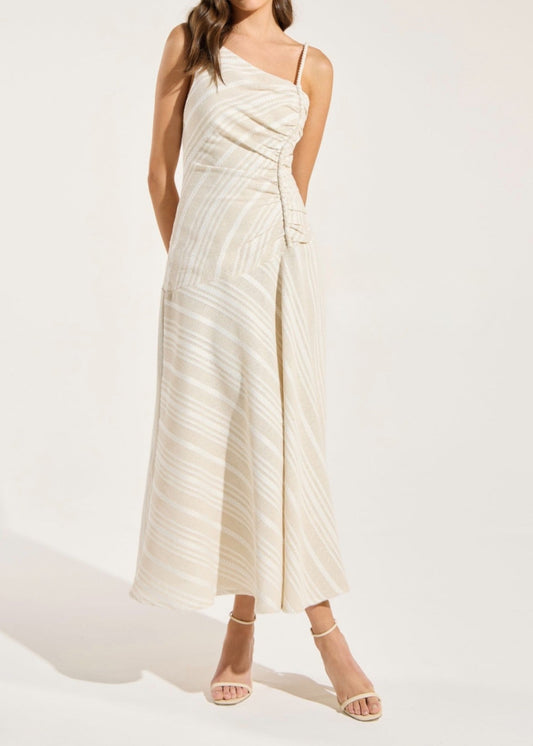 Vestido un hombro midi