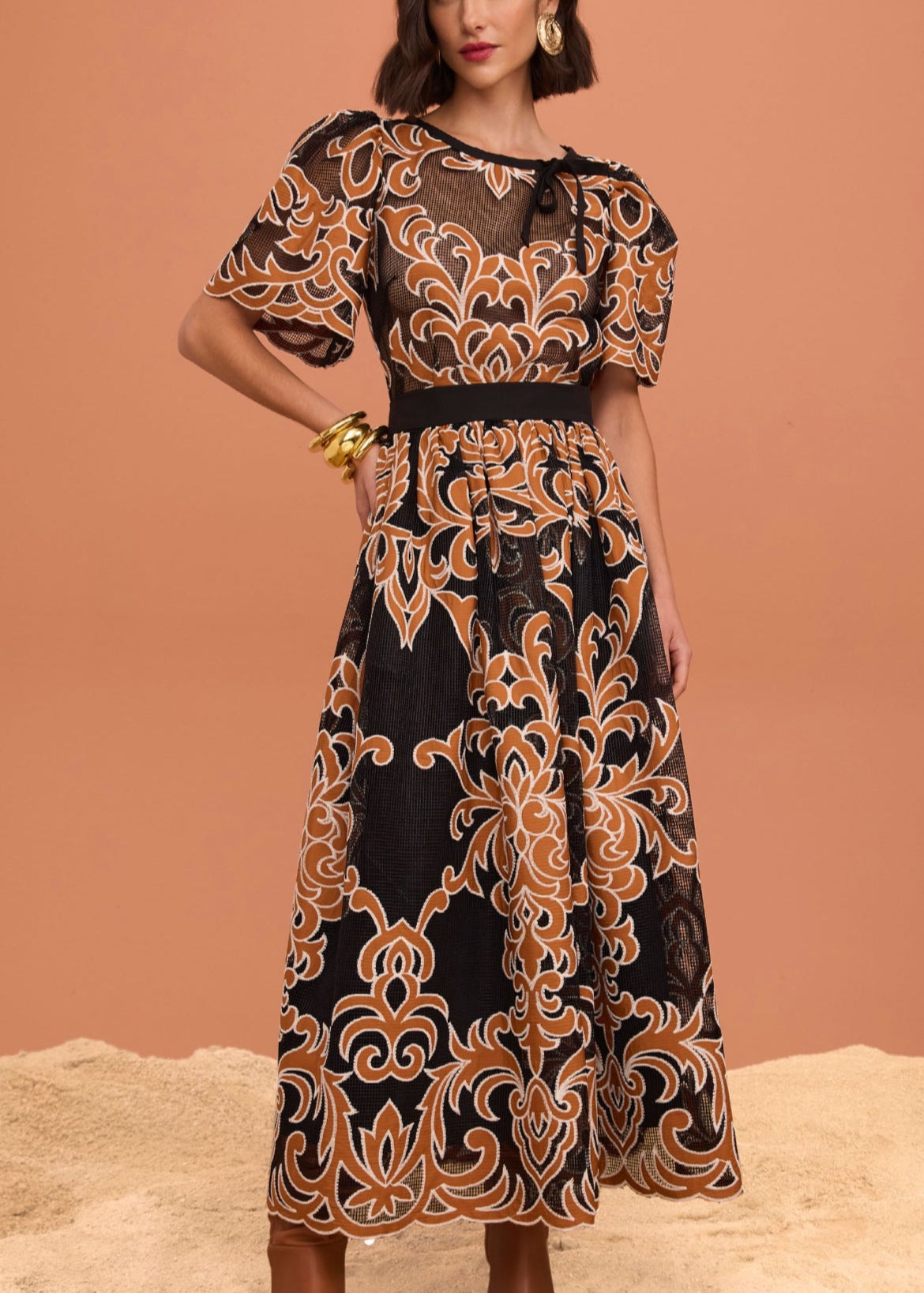 Conjunto top bombacho tulle y falda