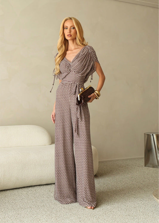 Braga tulle estampada poa