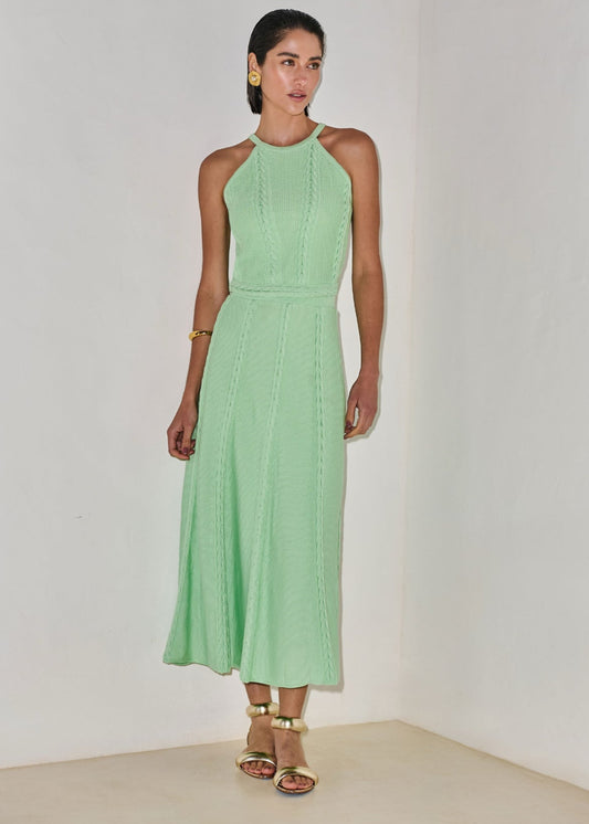 Conjunto midi halter tricot