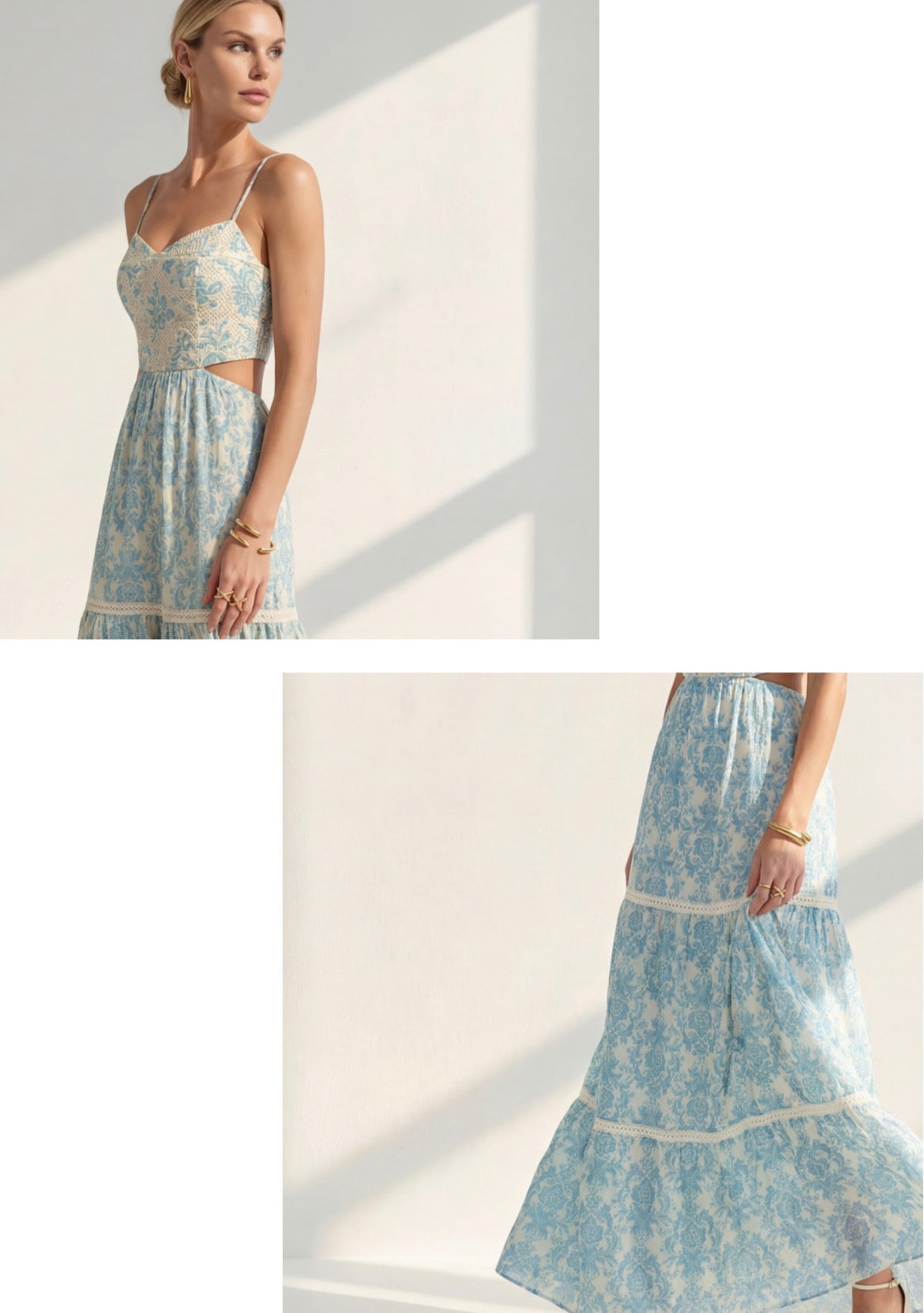 Vestido Maia largo cutout