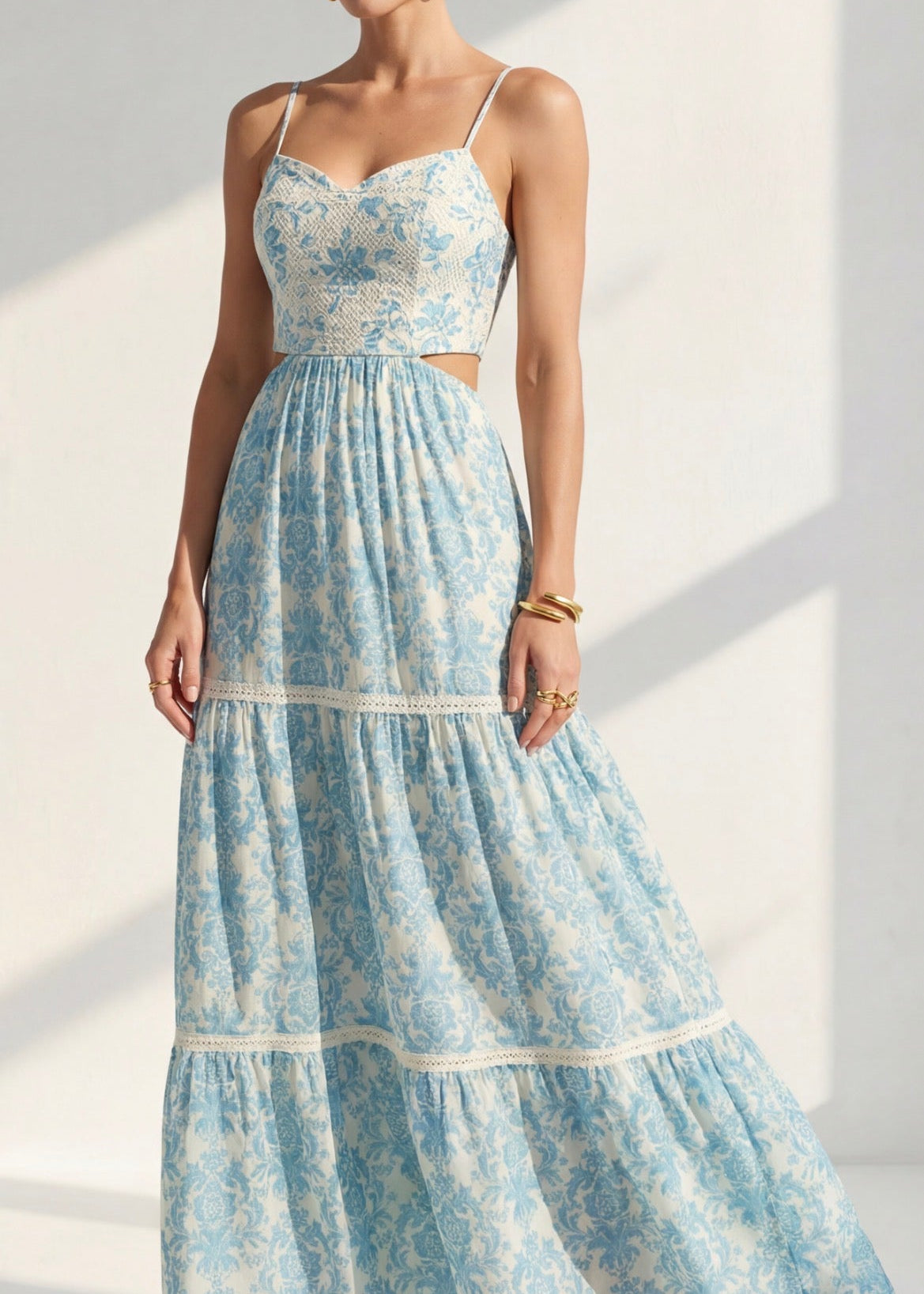 Vestido Maia largo cutout