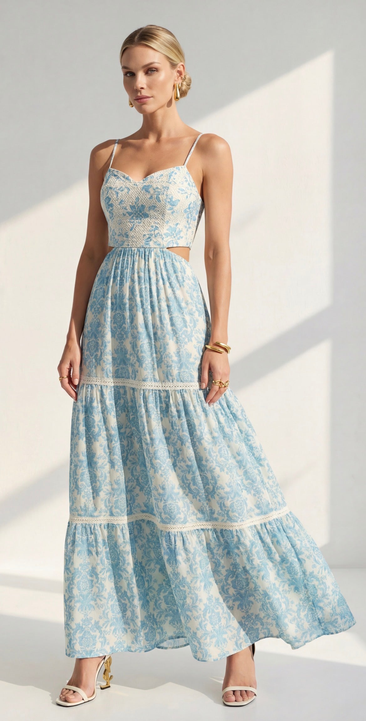 Vestido Maia largo cutout